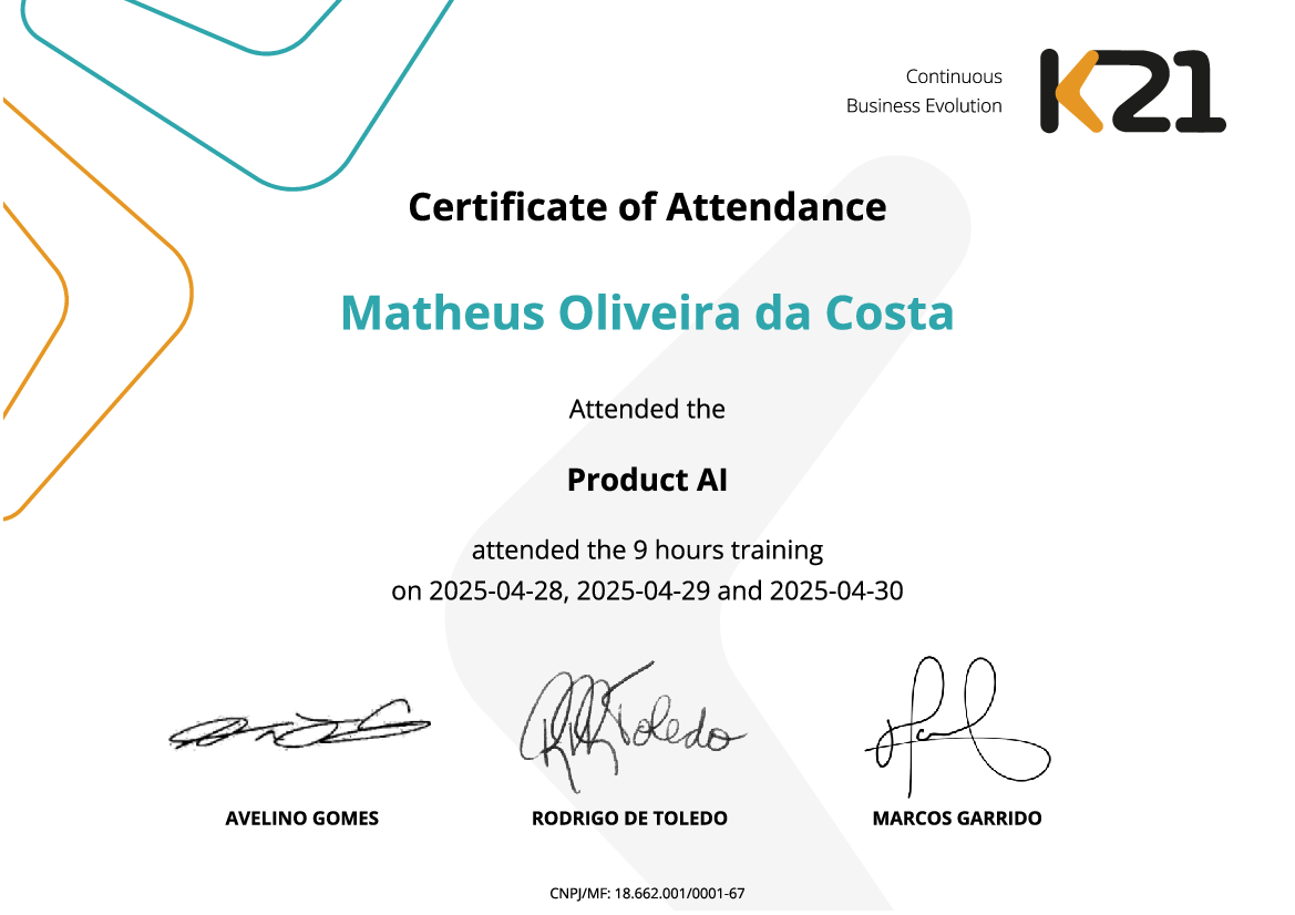 Certificado K21